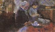 Edvard Munch Beside the table painting